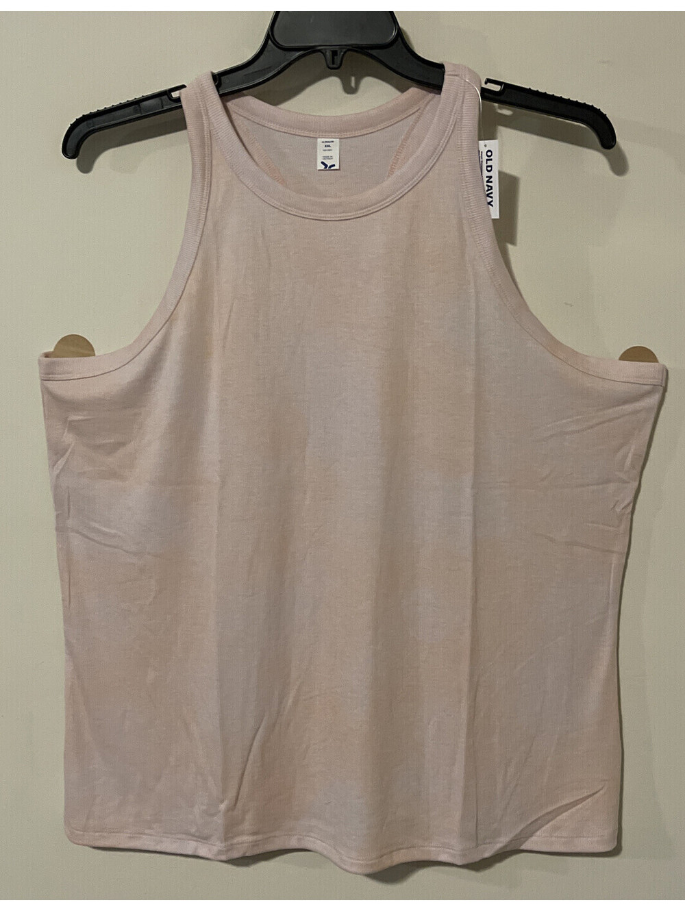 Old Navy Womens 2x Pink Ribbed Ultralite Go-Dry Sleeveless Tank Top NWT! A5923